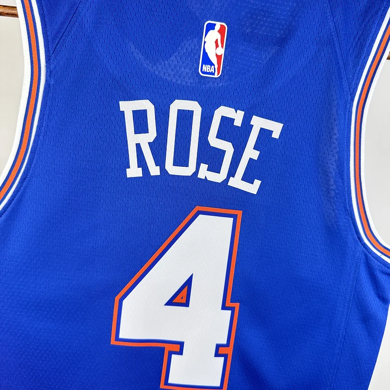 2021 New York Knicks Basketball Jersey trapeze limited #4 ROSE