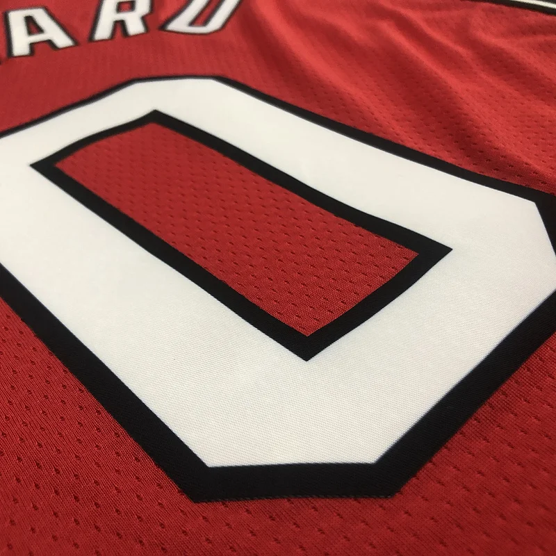 Portland Trail Blazers Basketball Jersey Retro Red #0 LILIARD