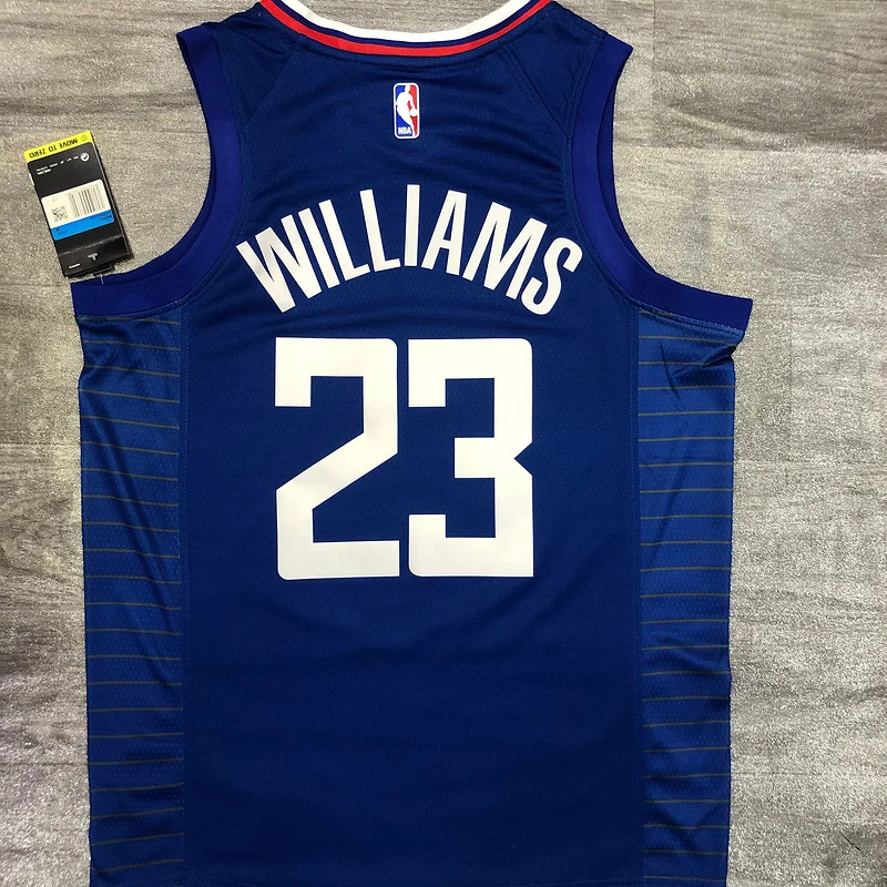 2020 Season NBA Los Angeles Clippers Basketball jersey  limited   Blue  #23   WILLIAMS