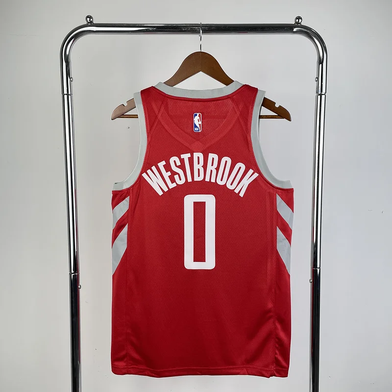 2019 Houston Rockets Basketball Jersey Aawy Red #0 WESTBROOK