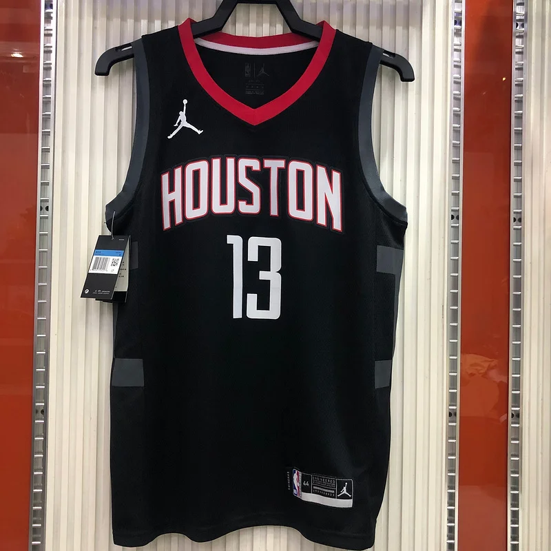 2021 Houston Rockets Basketball Jersey Jordan Style limited city version Black #13 HARDEN