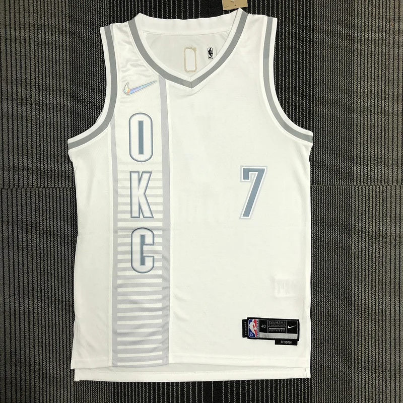 2022 NBA Oklahoma City Thunder Basketball Jersey city version #7 ANTHDNY