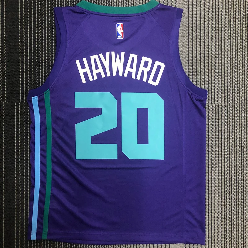 Charlotte Hornets Basketball Jersey   Purple  #20  HAYWARD