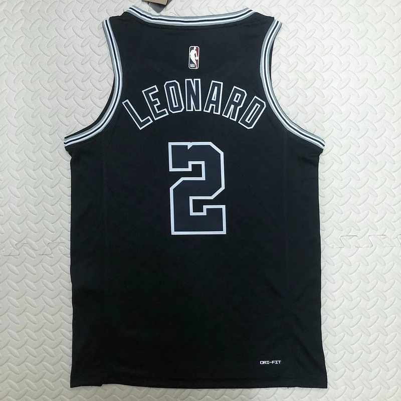 2023 San Antonio Spurs Basketball Jersey Retro #2 LEONARD