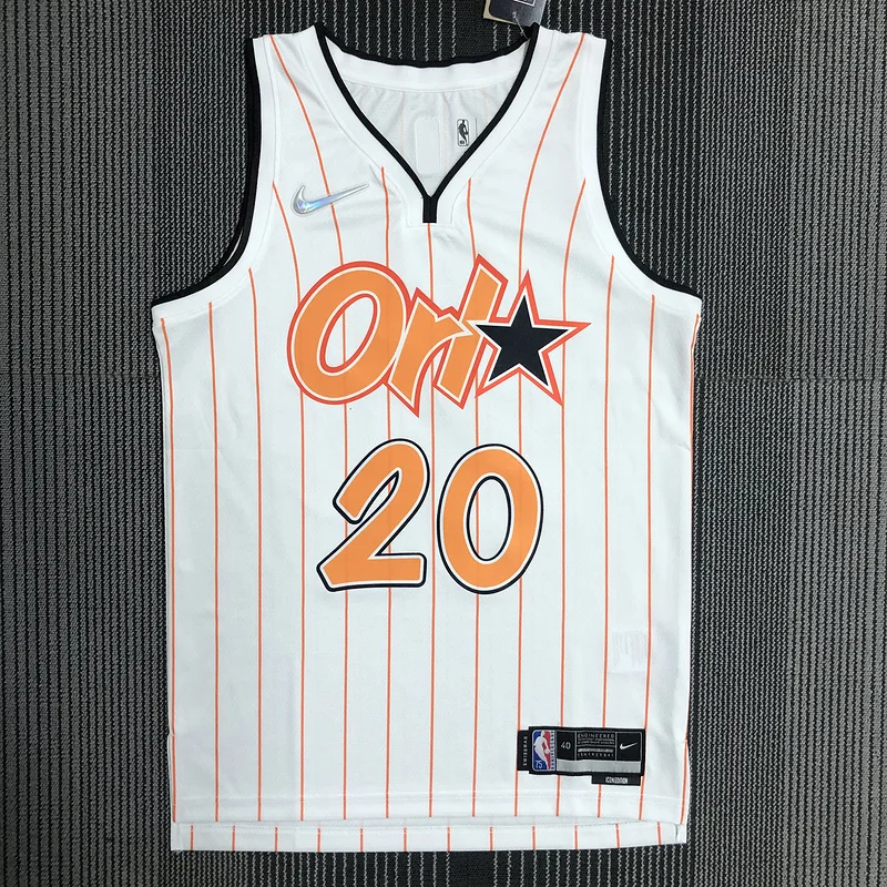 75th anniversary Orlando Magic Basketball Jersey White Orange #20 FULTZ