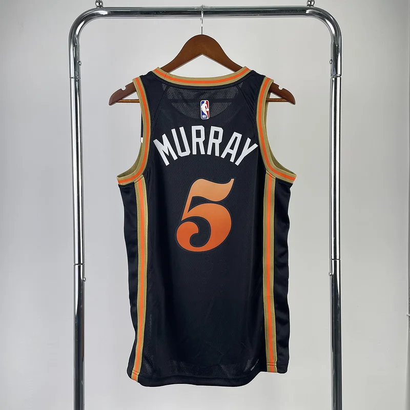 2023 Season NBA Atlanta Hawks Basketball Jersey city version #5  MURRAY