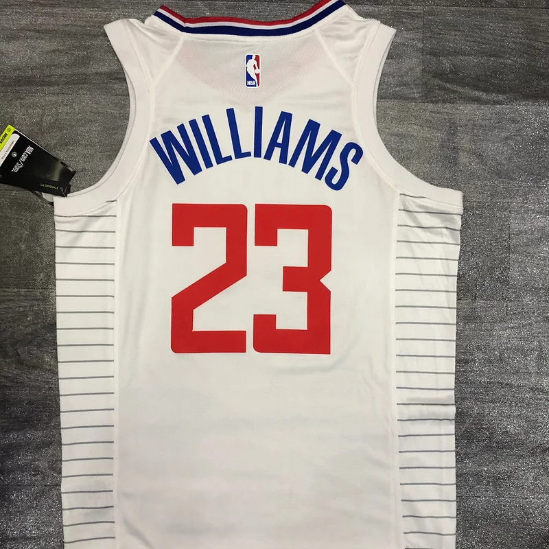 2020 Season NBA Los Angeles Clippers Basketball jersey  limited  White #23   WILLIAMS