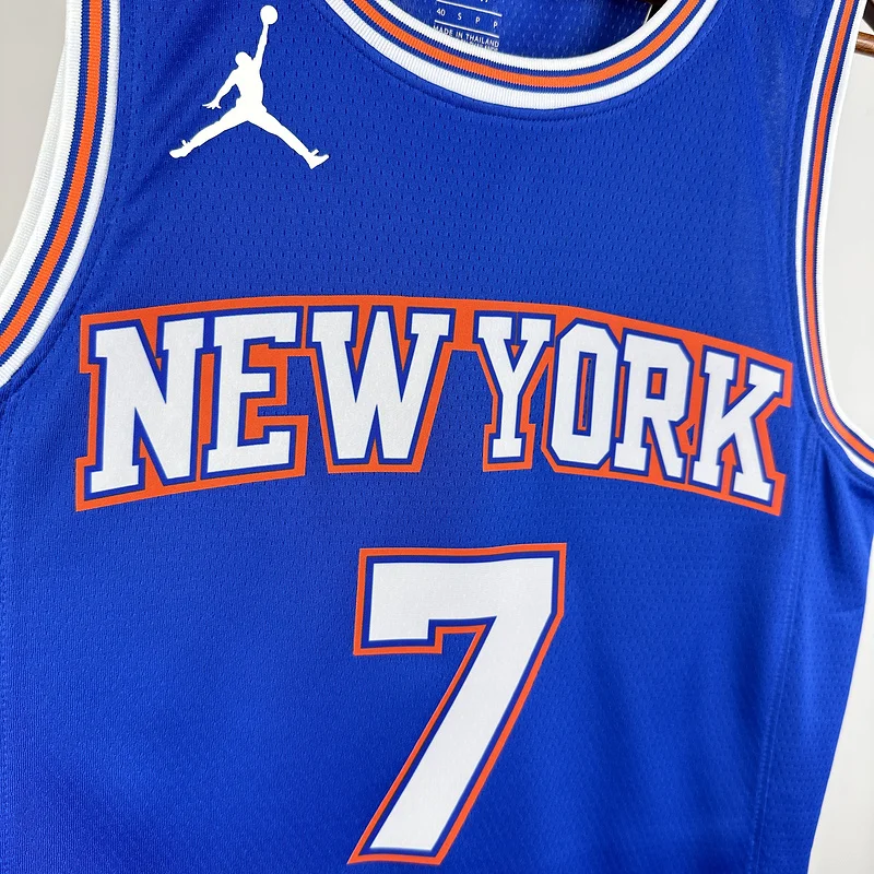 2021 New York Knicks Basketball Jersey trapeze limited #7 ANTHONY