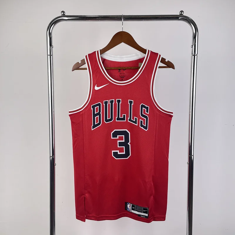 2023 Season NBA Chicago Bulls Basketball jersey red #3 WADE