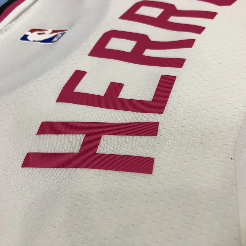 NBA Miami Heat basketball jersey round neck White #14 HERRO