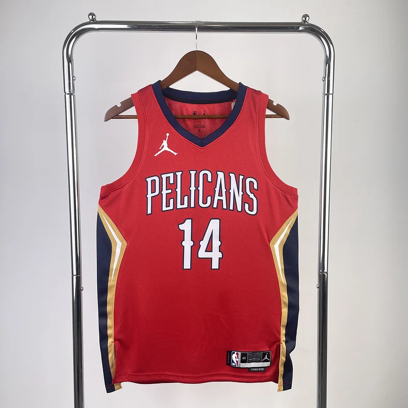 2023 New Orleans Pelicans Basketball jersey   trapeze  limited #14  INGRAM