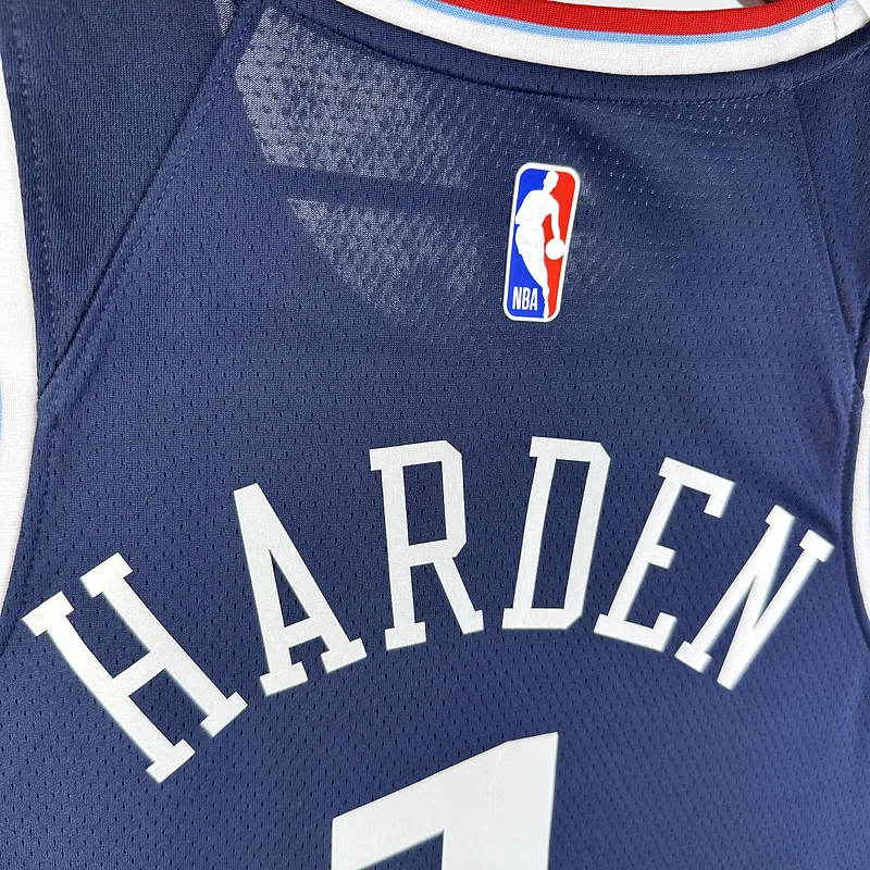 2025 Season  NBA Los Angeles Clippers Basketball jersey   Aawy   Blue  #1    HARDEN