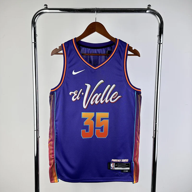 2024 Season NBA Phoenix Suns Basketball jersey city version #35 DURANT