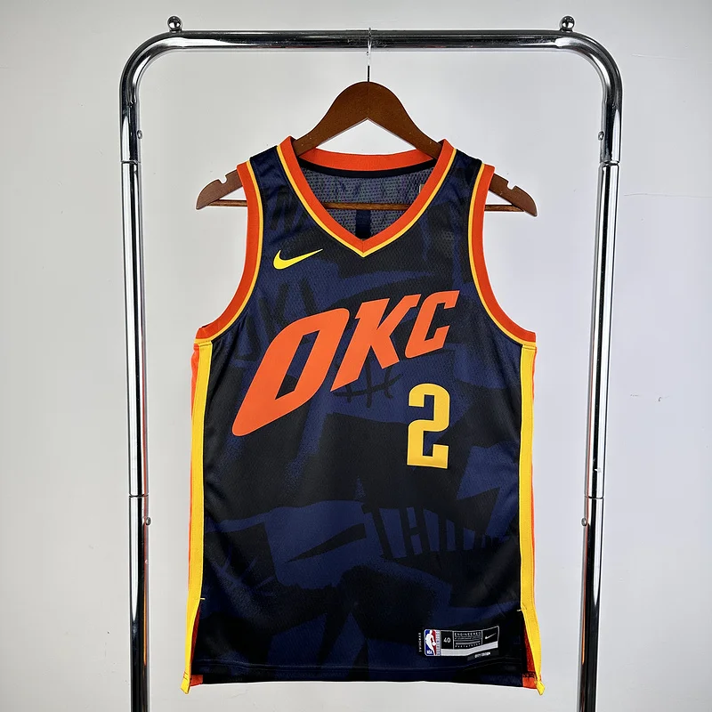 2024 NBA Oklahoma City Thunder Basketball Jersey city version #2 GILGEOUS ALEXANDER