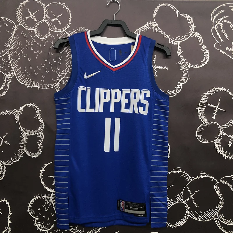 75th anniversary    NBA Los Angeles Clippers Basketball jersey   Blue  #11   WALL