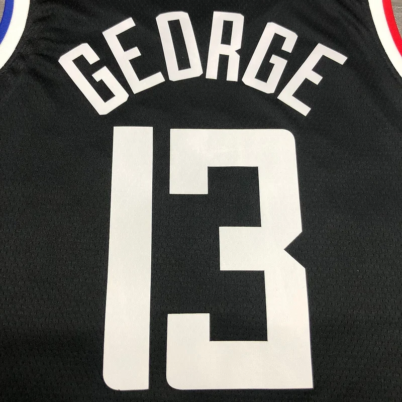 2021 Season NBA Los Angeles Clippers Basketball jersey  city version   Black  #13   GEORGE