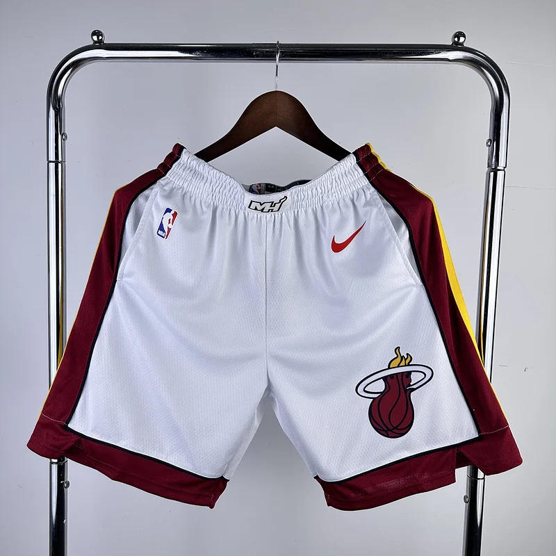 NBA Miami Heat basketball jersey Home White Shorts