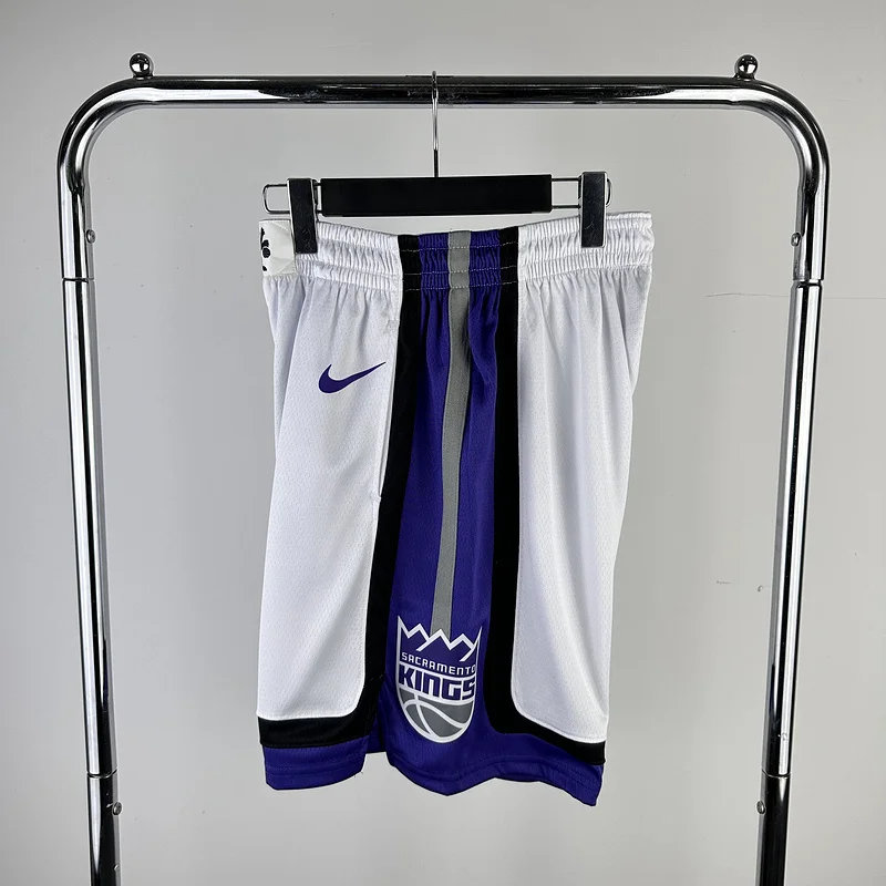 2024 Sacramento Kings Basketball Home White Shorts