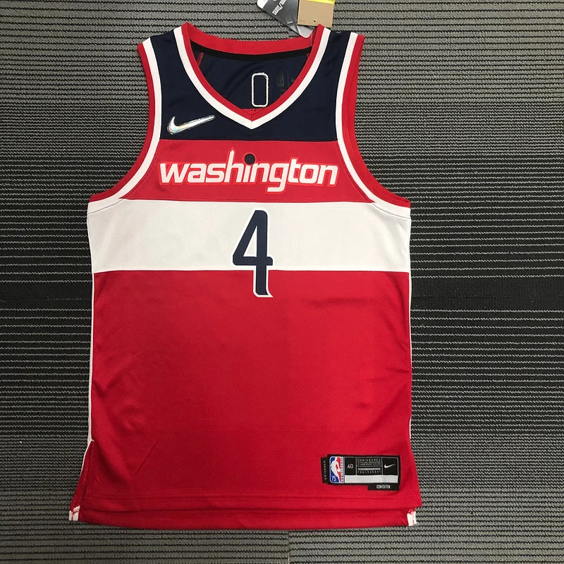 75th anniversary Washington Wizards Basketball Jersey Red #4 WESTBROOK