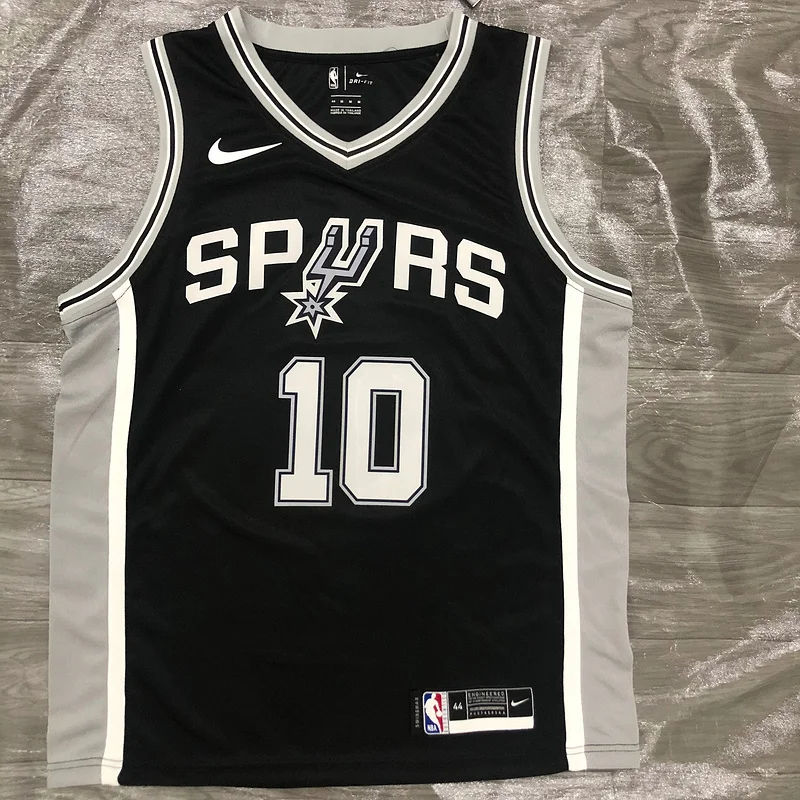 San Antonio Spurs Basketball Jersey Black #10 DeROZAN