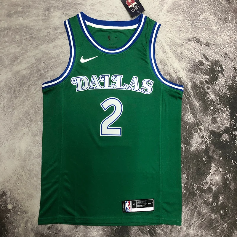 NBA Dallas Mavericks basketball jersey Retro Green #2 IRVING