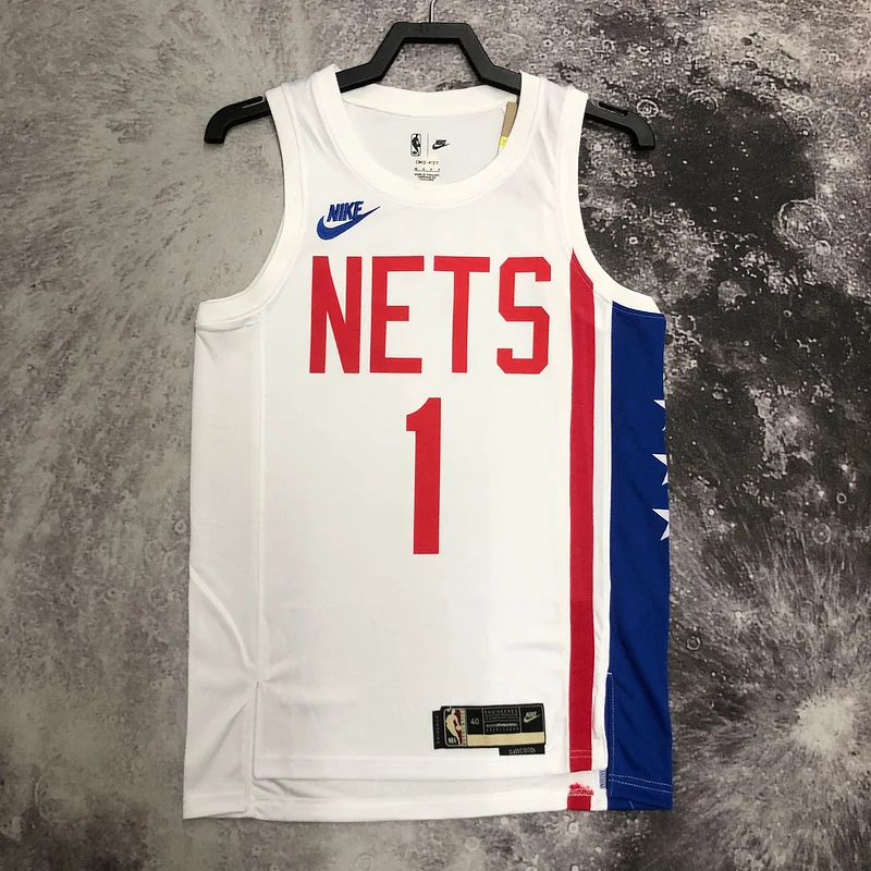 2023 Season Brooklyn Nets Basketball jersey Retro #1 BRIDGES