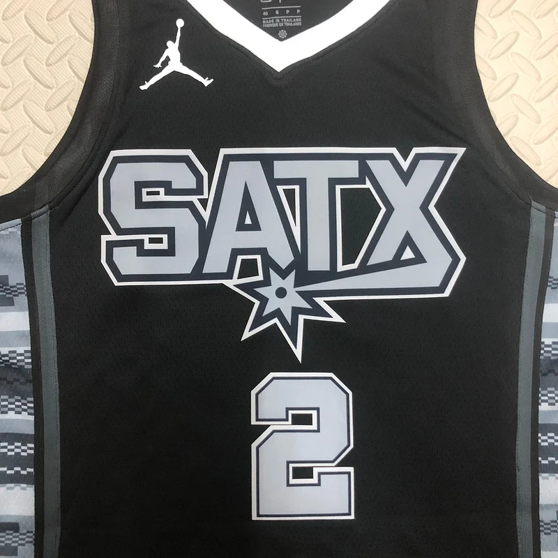 2023 San Antonio Spurs Basketball Jersey trapeze limited #2 LEONARD