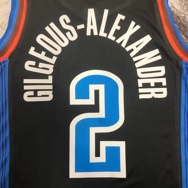 2023 NBA Oklahoma City Thunder Basketball Jersey city version #2 GILGEOUS ALEXANDER