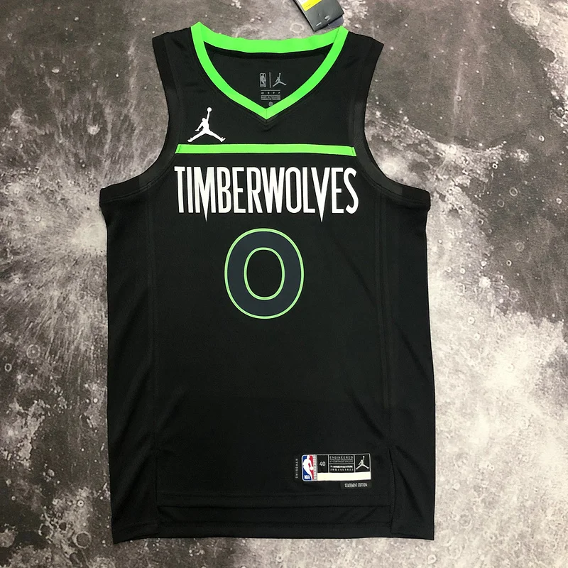 2023 Minnesota Timberwolves Basketball Jersey trapeze limited #0 RUSSELL