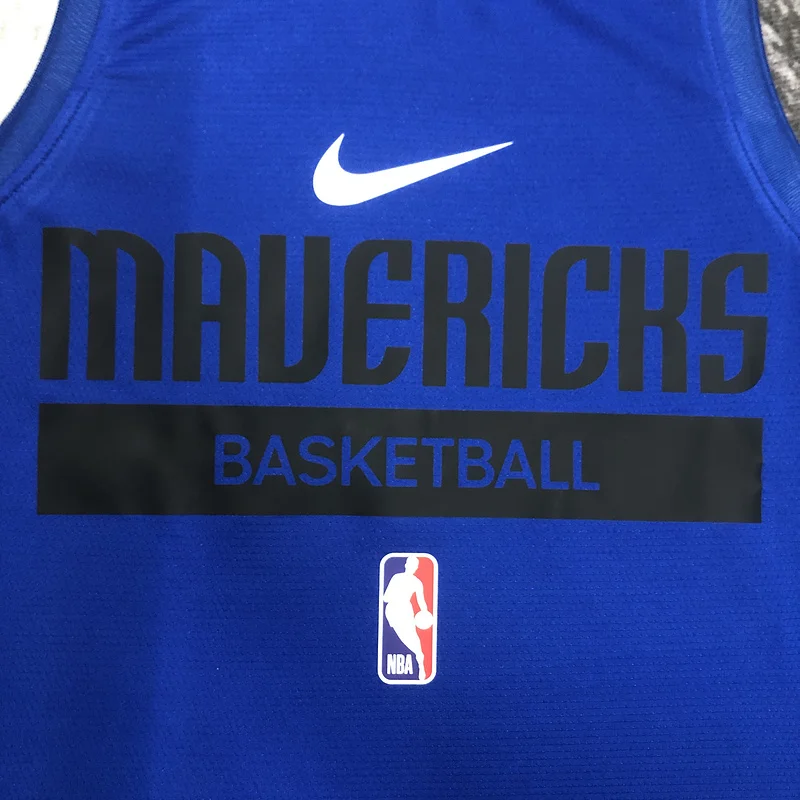 2023 Season NBA Dallas Mavericks basketball jersey Blue training vest