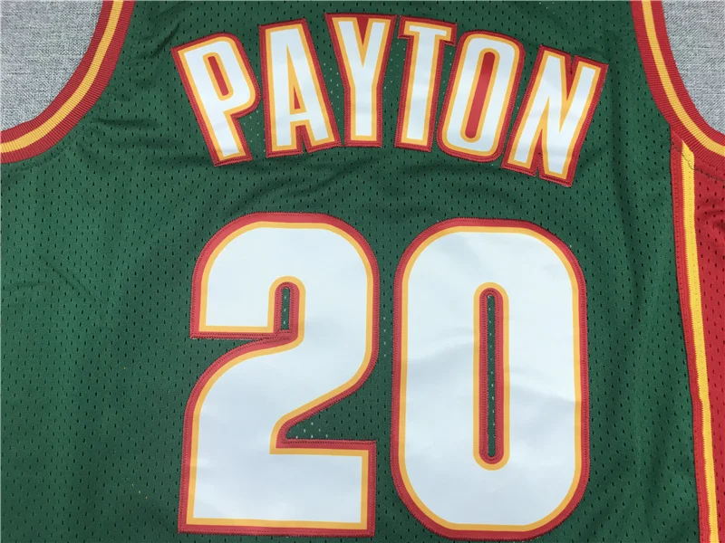 NBA Seattle SuperSonics Basketball jersey 20 Green red