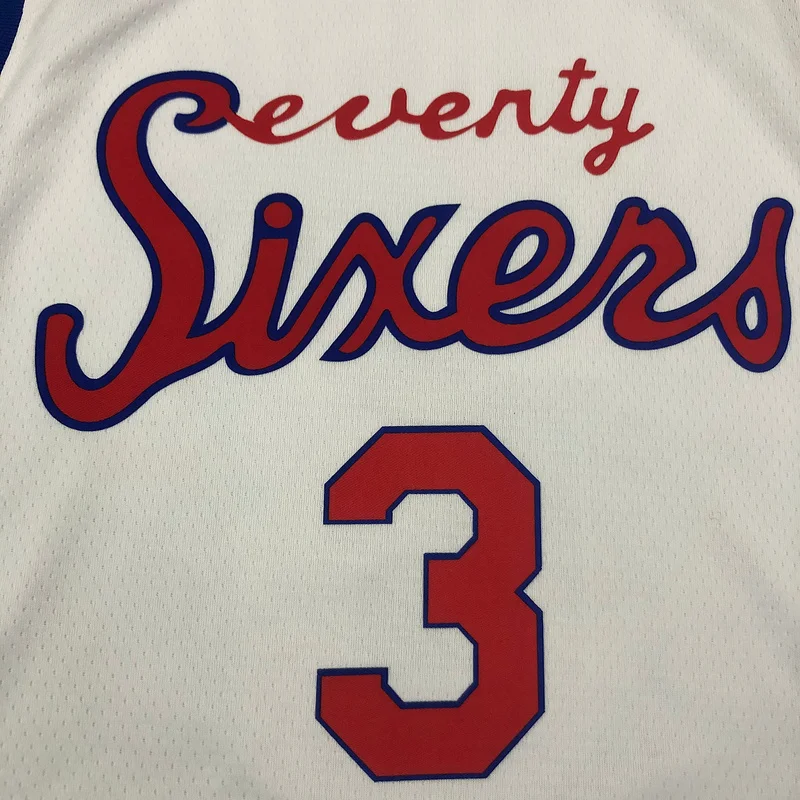 2021 Season NBA Philadelphia 76ers Basketball Jersey Retro limited #3 IVERSON