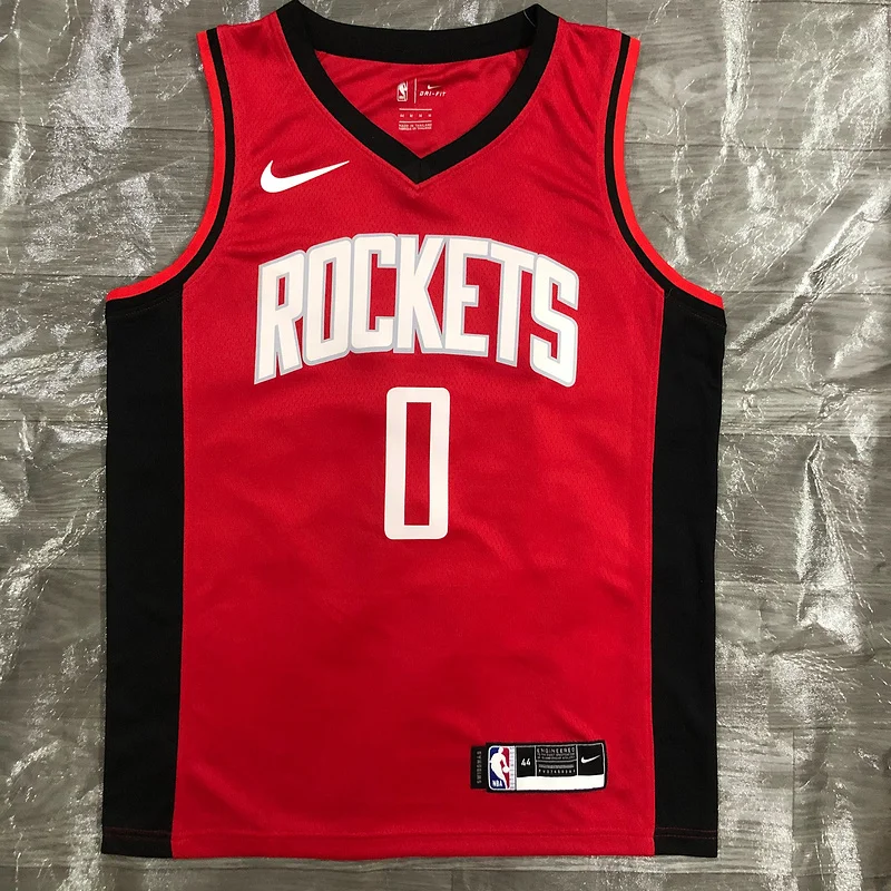 2021 Houston Rockets Basketball Jersey Red #0 WESTBROOK