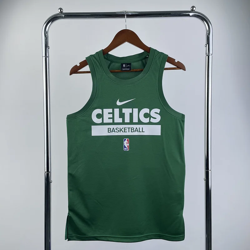 2023 Season NBA Boston Celtics Basketball Jersey Green training vest