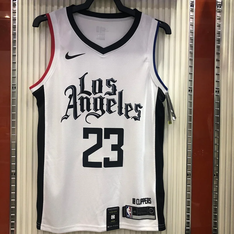 2020 Season NBA Los Angeles Clippers Basketball jersey  Latin  city version   White  #23  WILLIAMS