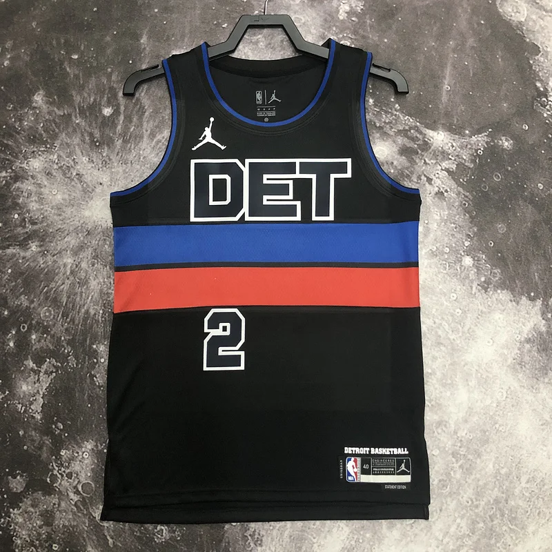 2023 Detroit Pistons Basketball Jersey trapeze limited #2CUNNINGHAM