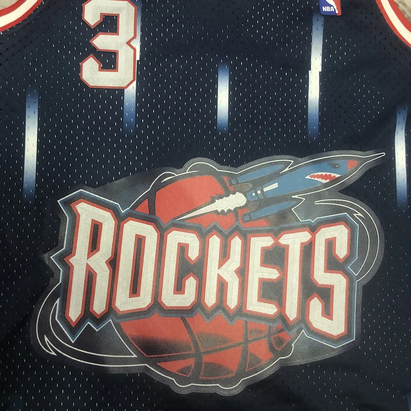 Mitchell Ness Hot Print Retro Houston Rockets Basketball Jersey 1999 2000 #3 FRANCIS