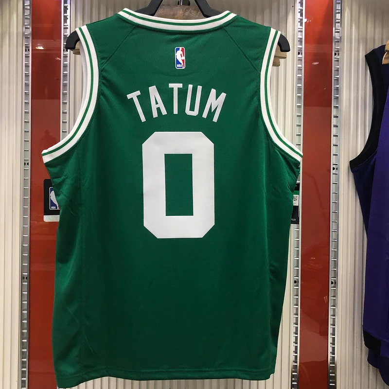 NBA Boston Celtics Basketball Jersey Retro Green #0 TATUM