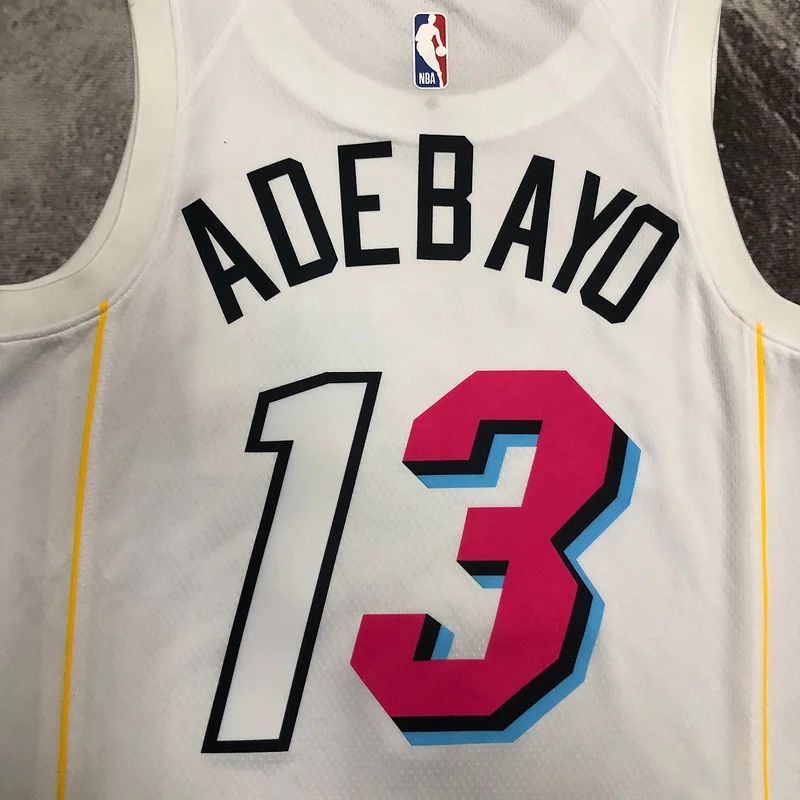 2023 Season NBA Miami Heat basketball jersey city version ADEBAYO