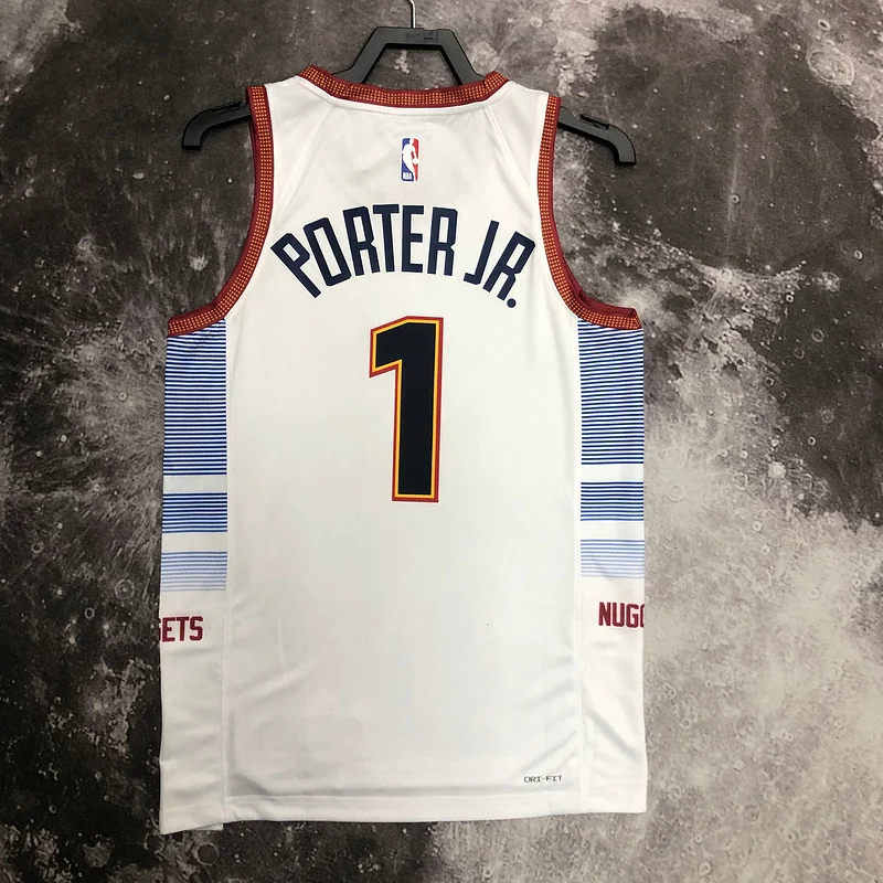 2023 Season NBA Denver Nuggets Basketball jersey city version #1 PORTER JR