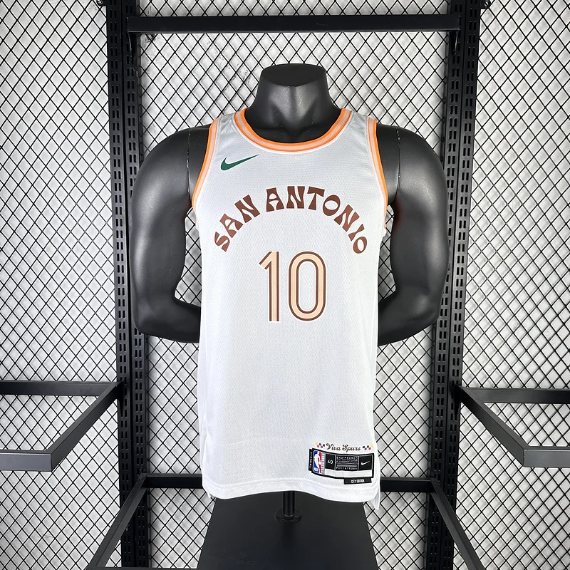 2024 San Antonio Spurs Basketball Jersey city version #10 SOCHAN