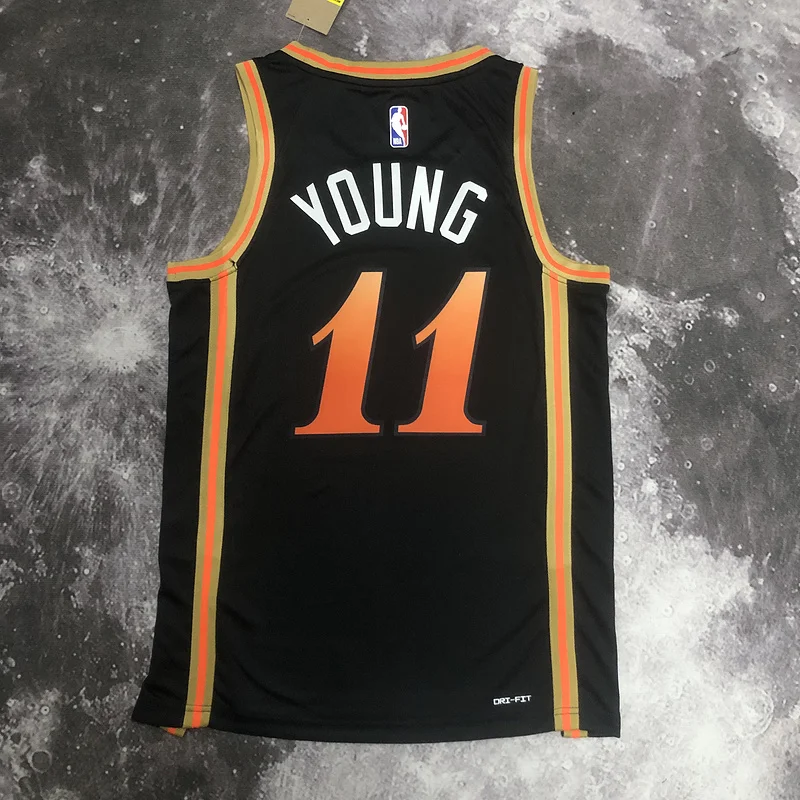 2023 Season NBA Atlanta Hawks Basketball Jersey city version #11 YOUNG