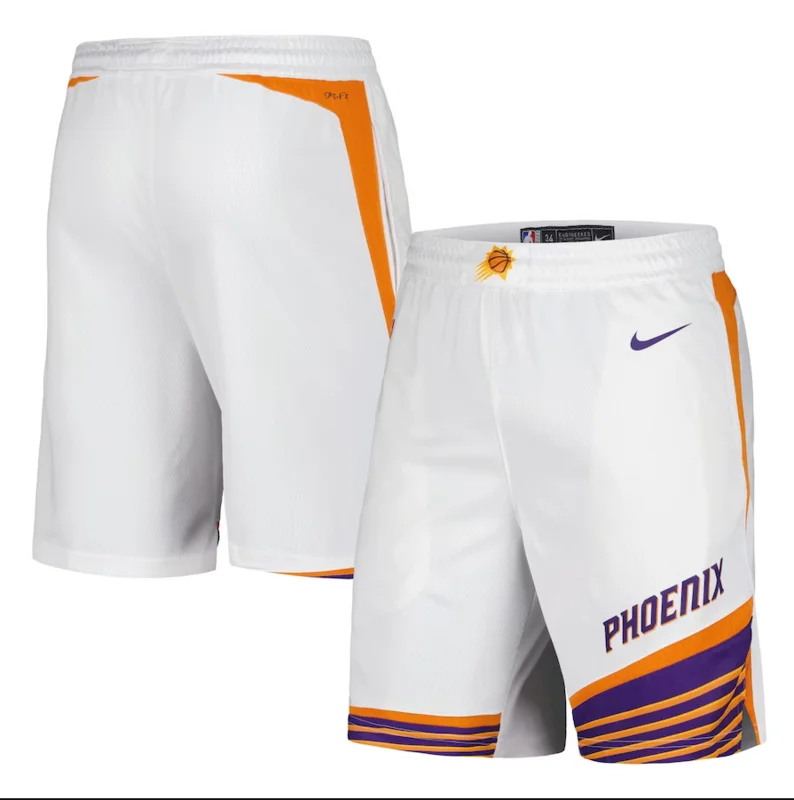 2024 Season NBA Phoenix Suns Basketball Home White Shorts