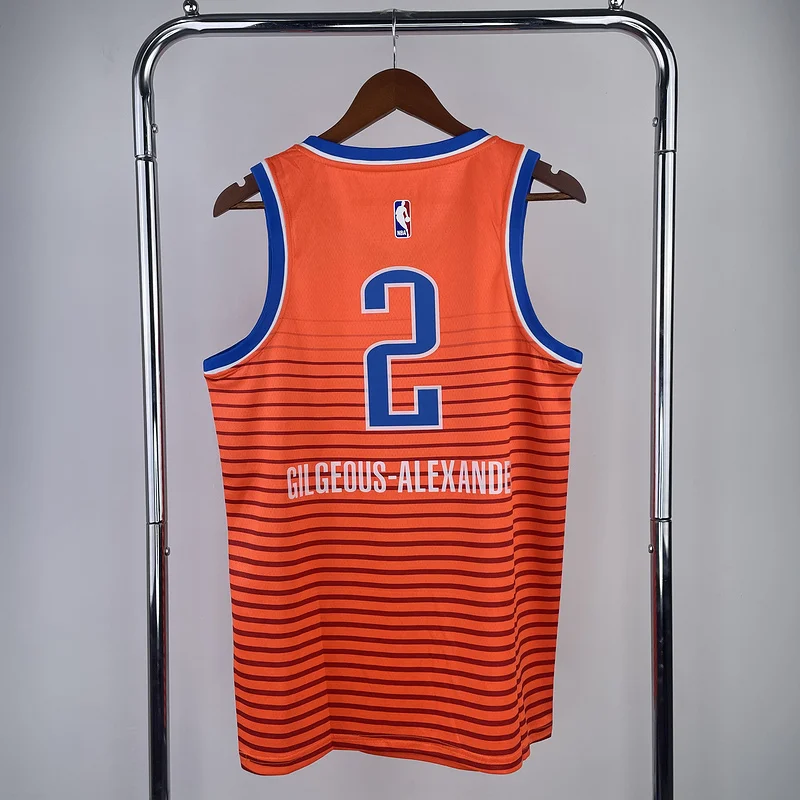 NBA Oklahoma City Thunder Basketball Jersey trapeze limited #2 GILGEOUS ALEXANDER