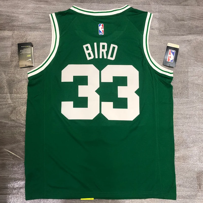 NBA Boston Celtics Basketball Jersey Retro Green #33 BIRD