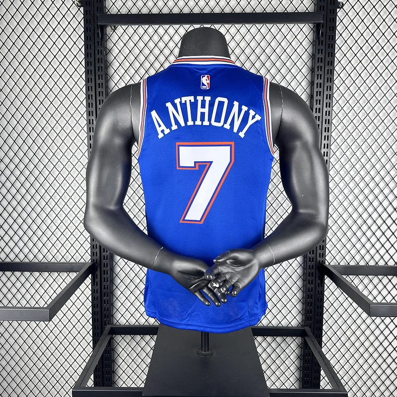 2021 New York Knicks Basketball Jersey trapeze limited #7 ANTHONY