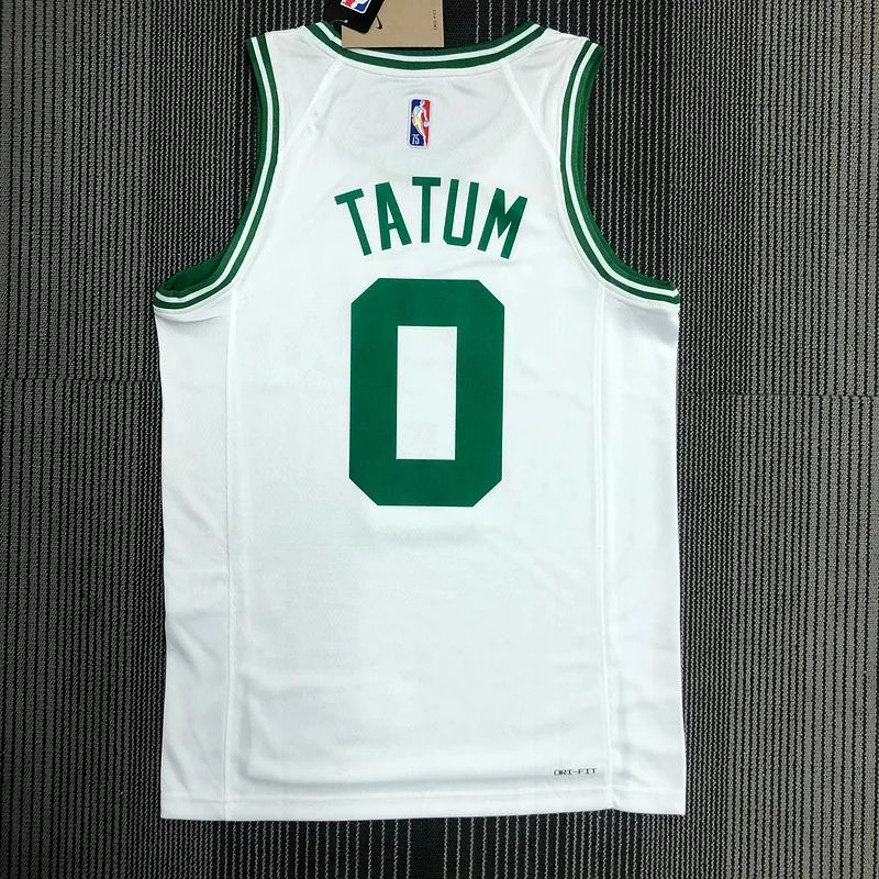 75th anniversary NBA Boston Celtics Basketball Jersey White #0 TATUM