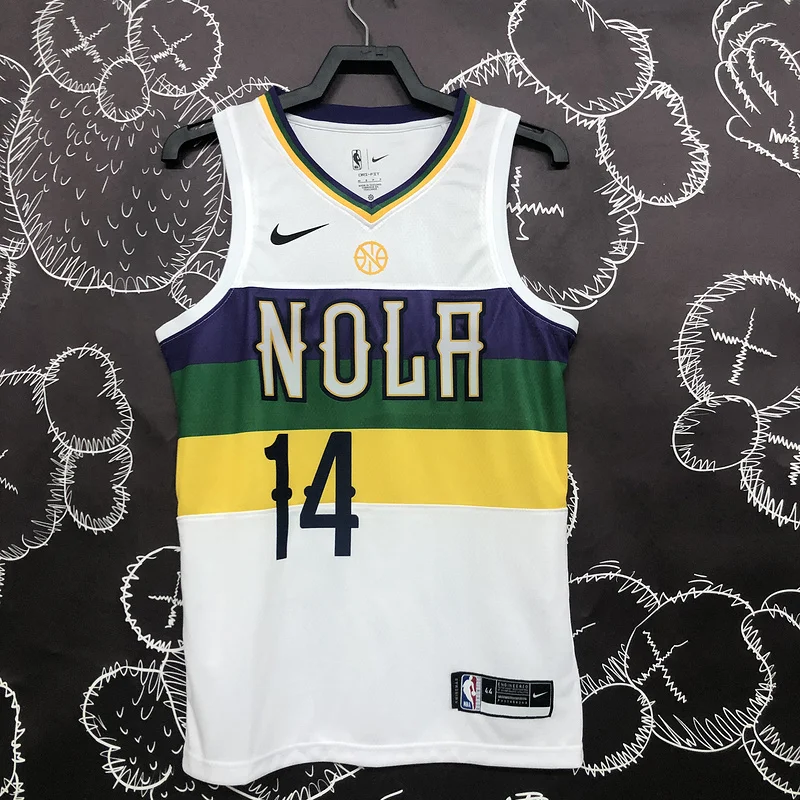 2018 New Orleans Pelicans Basketball jersey  city version  #14  INGRAM