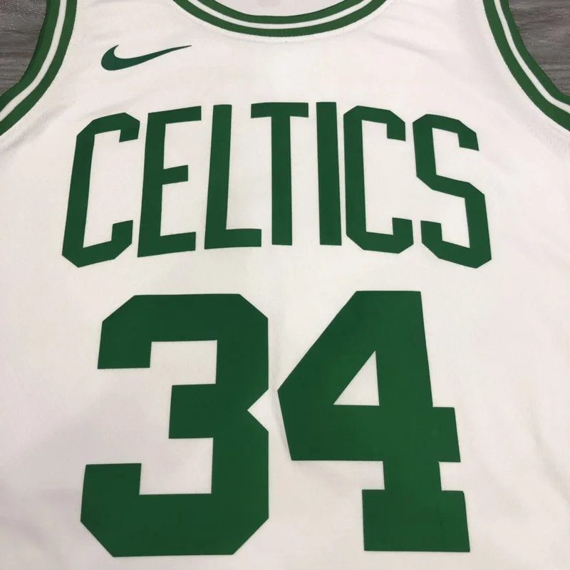 NBA Boston Celtics Basketball Jersey Retro White #34 PIERCE