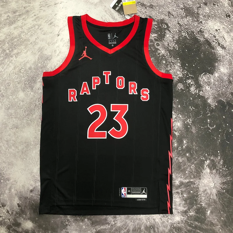 2023 NBA Toronto Raptors Basketball Jersey trapeze limited #23 VANVLEET